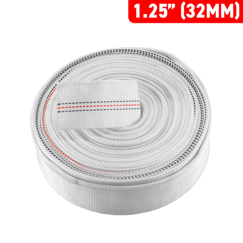 1.25" Lined Lay Flat Discharge Hose, 8-24 BAR-1